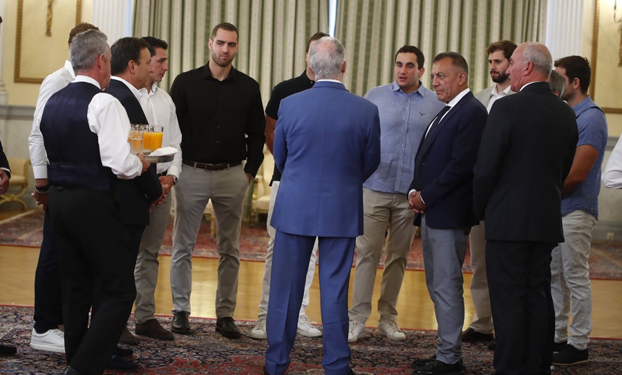 Τιμητική υποδοχή στο Προεδρικό Μέγαρο για τους πρωταθλητές του World Cup